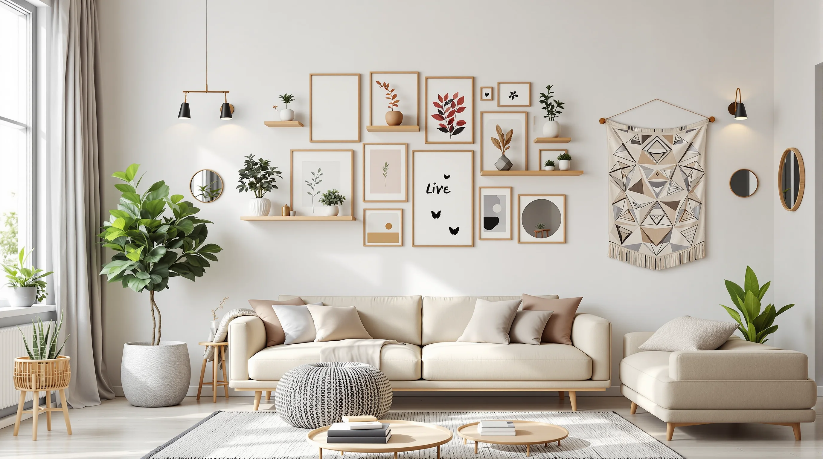 Decorar la pared del salón: 12 ideas originales para transformar el espacio